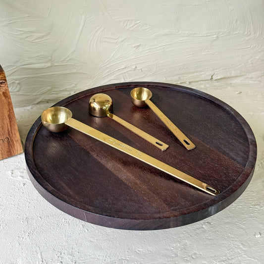 Arow Metal 3 Boy Gold Ölçü Kaşığı Seti 15 ml, 10 ml, 5 ml