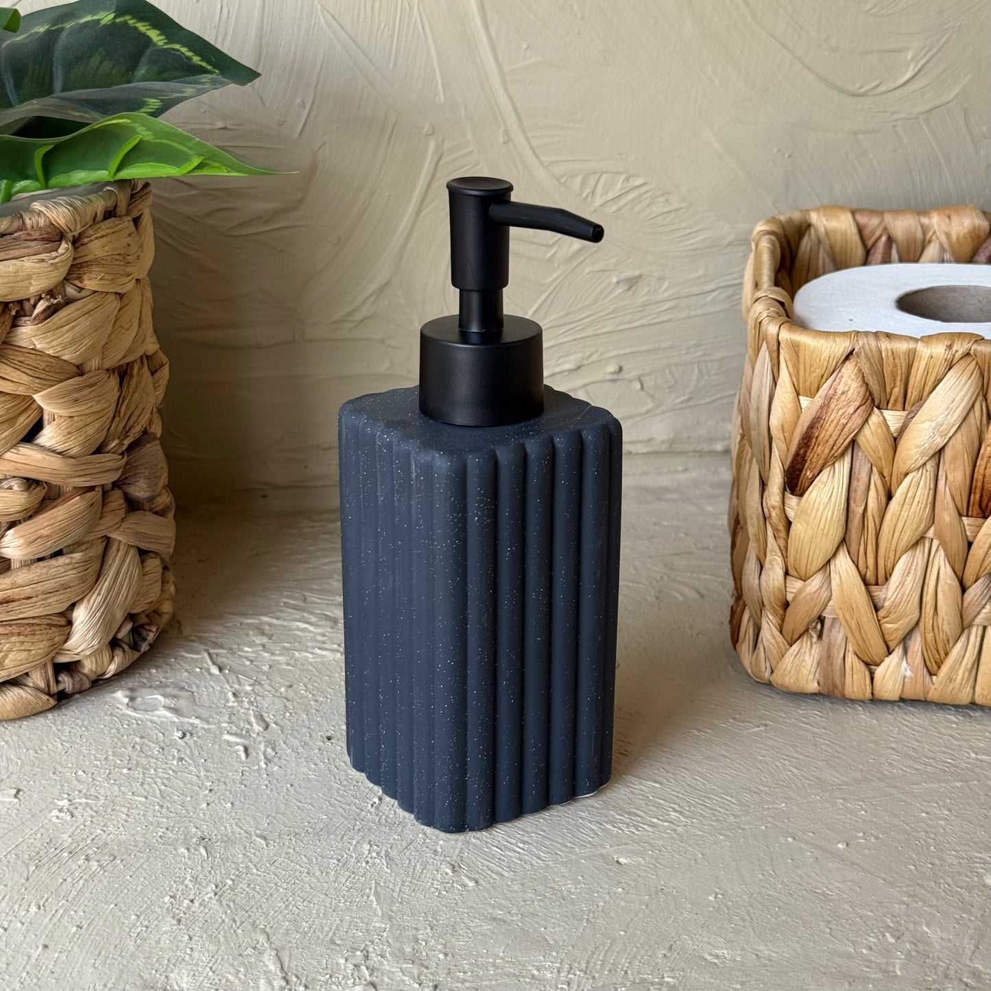 Line Porselen Sıvı Sabunluk Siyah KOD:1446A