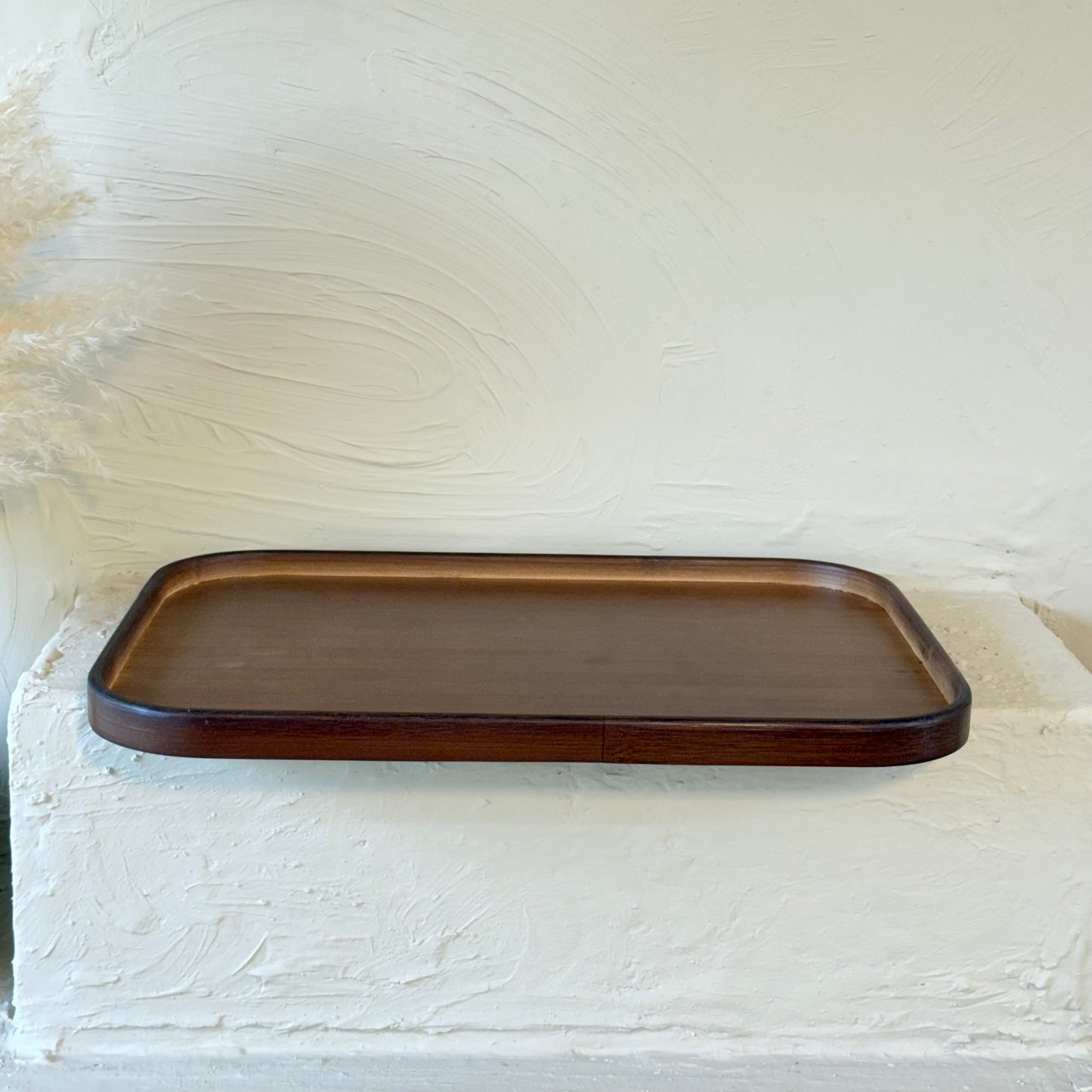 Milay Dikdörtgen Akasya Ağacı Tepsi Büyük Boy 45x33 cm KOD:166