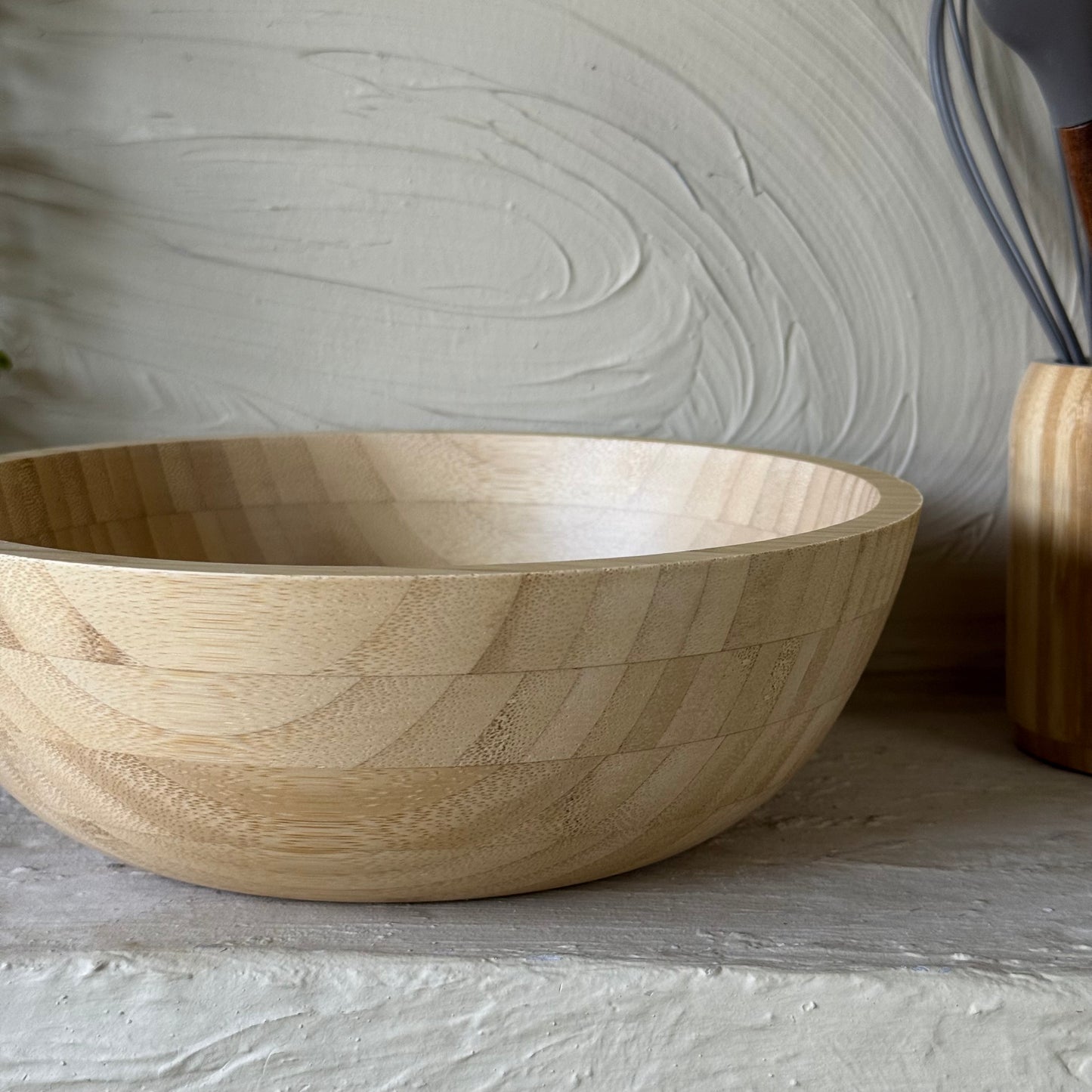 Bambu Büyük Boy Salata Kasesi Karıştırma Kabı 25 cm KOD:41211