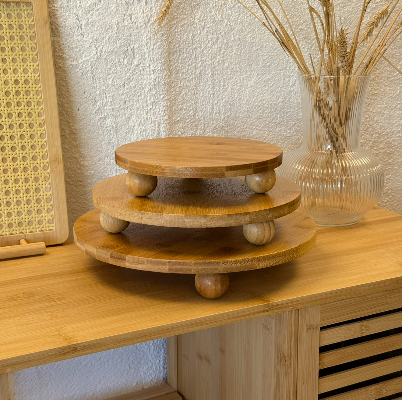 SVR 3 Boy Top Ayaklı Yuvarlak Sunumluk Seti