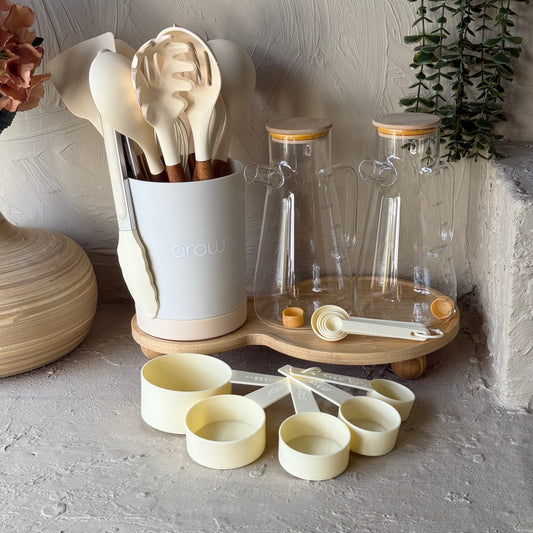 Ma-Perra Bambu Standlı Mutfak Seti 25 Parça