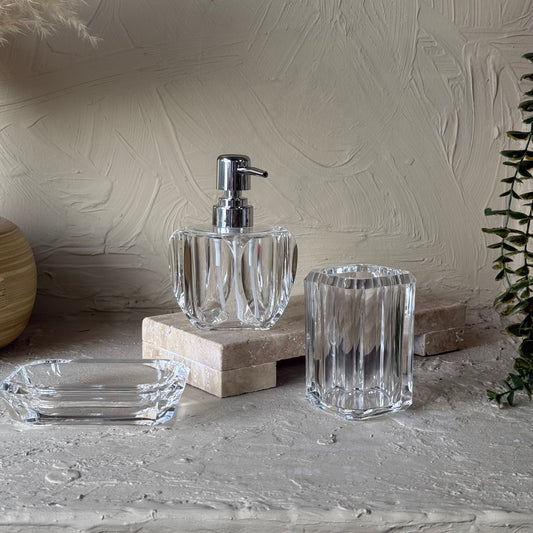 Shany Sıvı Sabunluk Seti Şeffaf KOD:3502