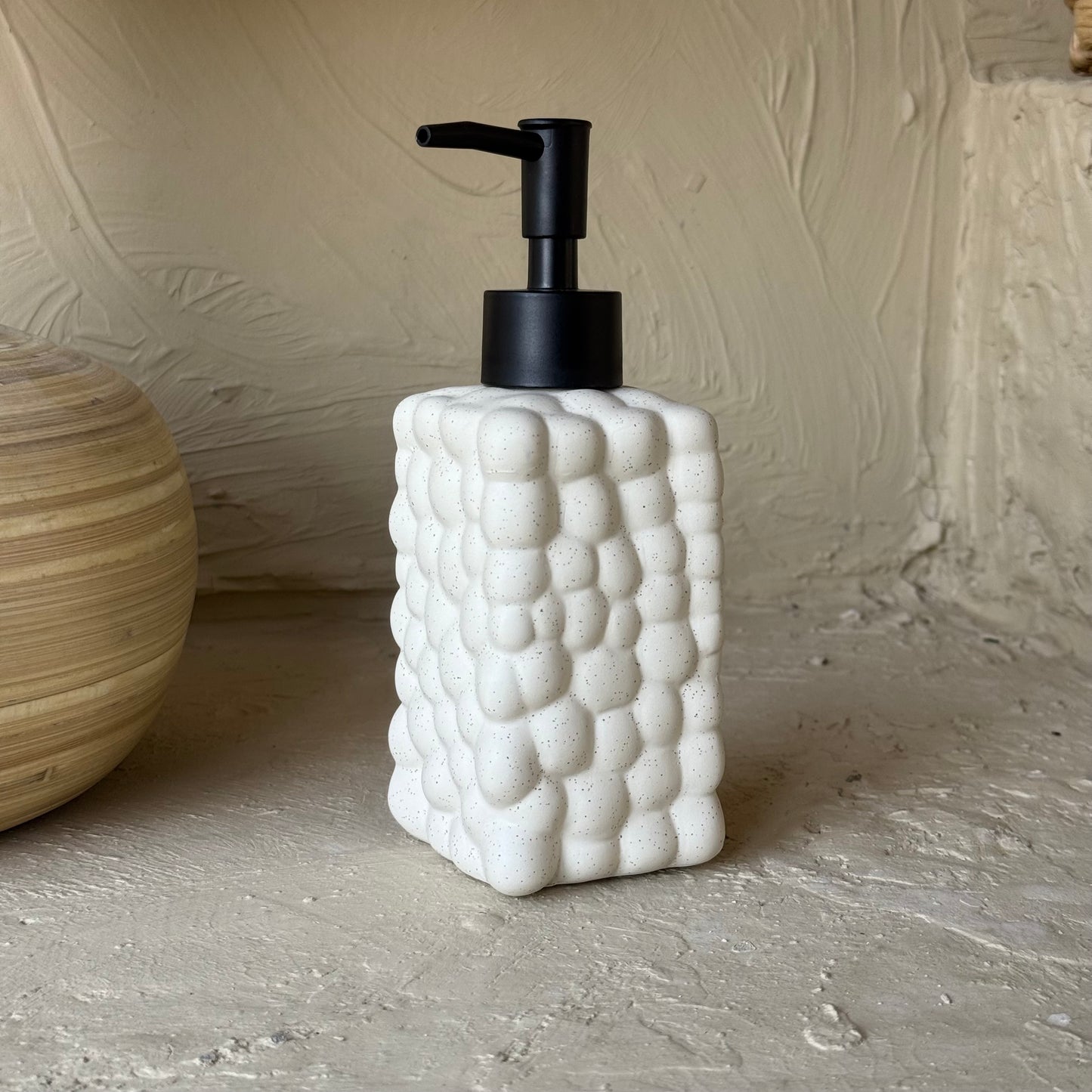 Bubble Porselen Sıvı Sabunluk Krem KOD:1389