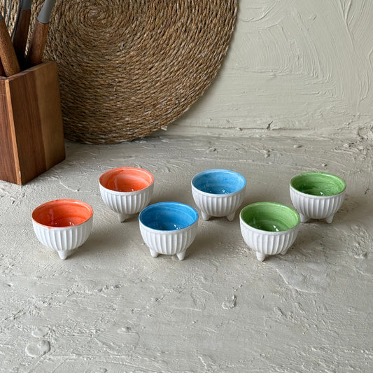 Pasha Çift Renkli Seramik 6 Lı Lokumluk Seti KOD:0779