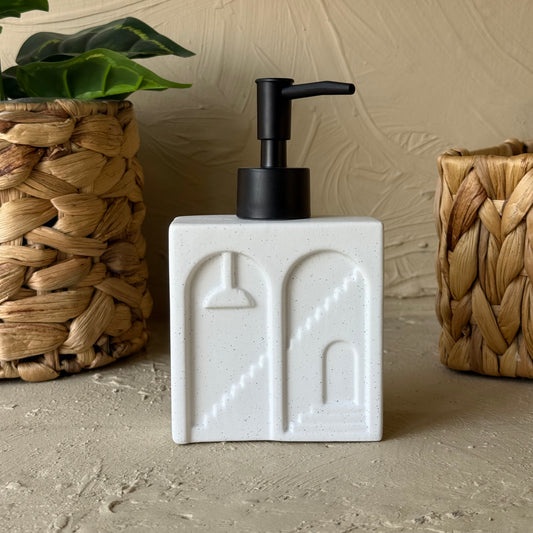 Castel Porselen Dikdörtgen Sıvı Sabunluk Beyaz KOD:1452