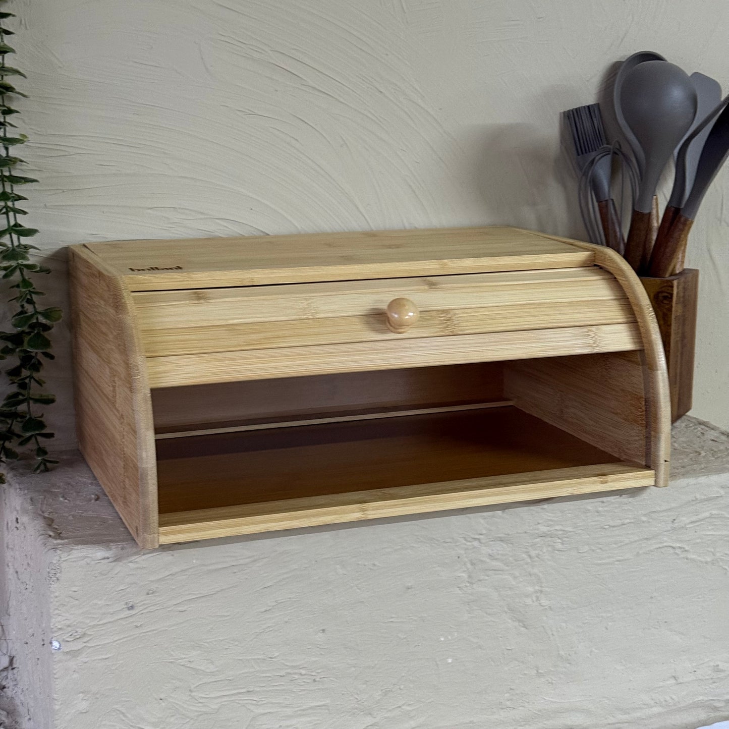 Diamond Bambu Sürgülü Kapak Ekmeklik KOD:6589