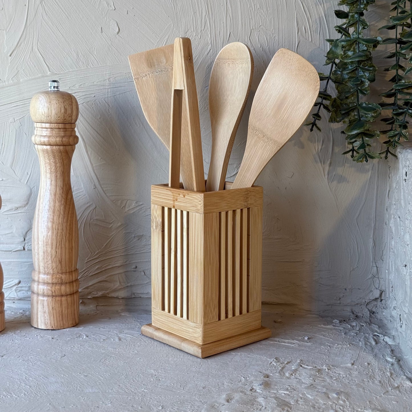 SVR Bambu Standlı Mutfak Kepçe Seti 5 Parça KOD:94065