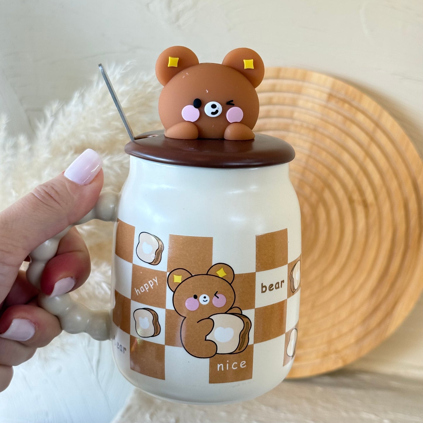 Tutku Bear Kalıklı Porselen Kupa