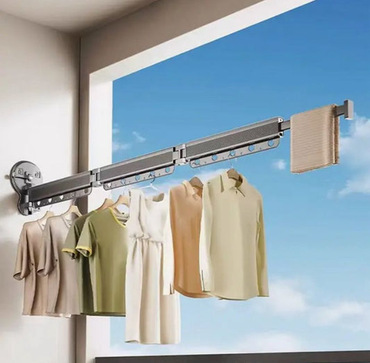 Arow Vantuzlu Çok Kulanışlı 3 Kanatlı Elbise Kurutma Askısı