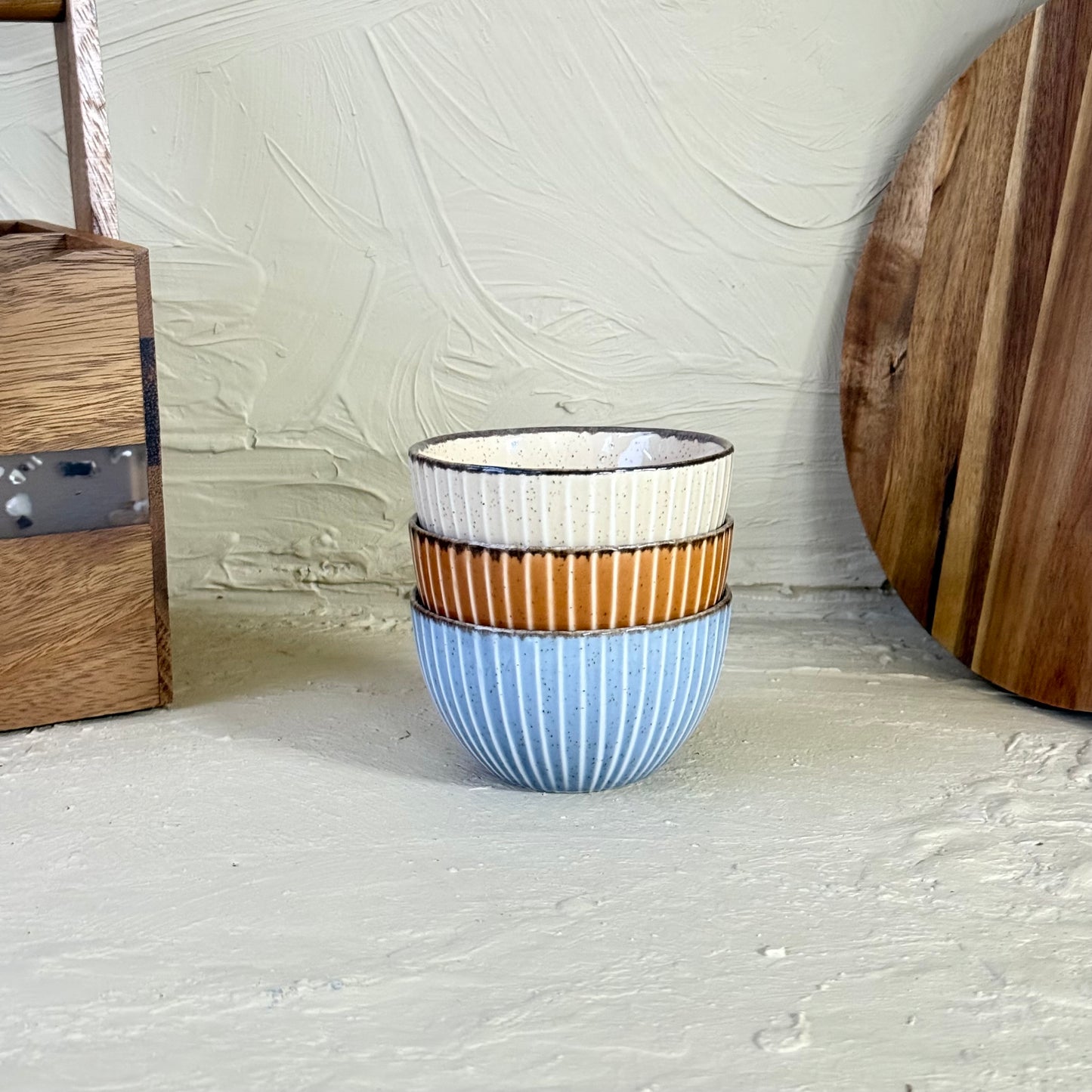 Porline 3 Lü Yuvarlak Kase Renkli 10 cm KOD:3797