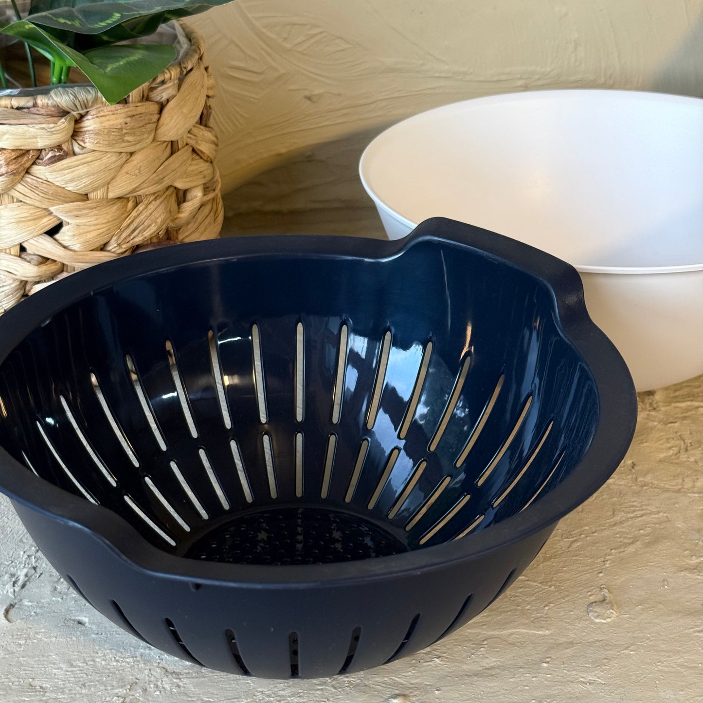 Mugiss Süzgeç Kase Seti Lacivert