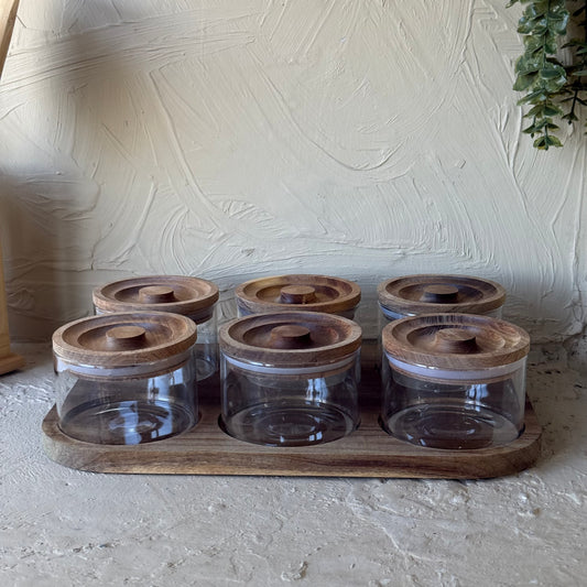 Buenally Akasya Standlı 6 Lı Yuvarlak Kahvaltılık Seti 300 ml KOD:055