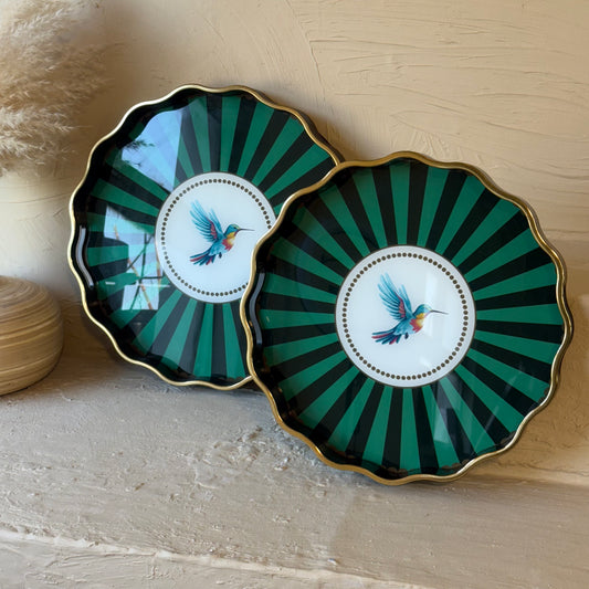 Pasha İki Boy İkili Tepsi Seti KOD:1060 Yeşil