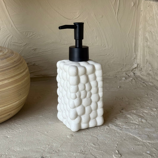 Bubble Porselen Sıvı Sabunluk Krem KOD:1389