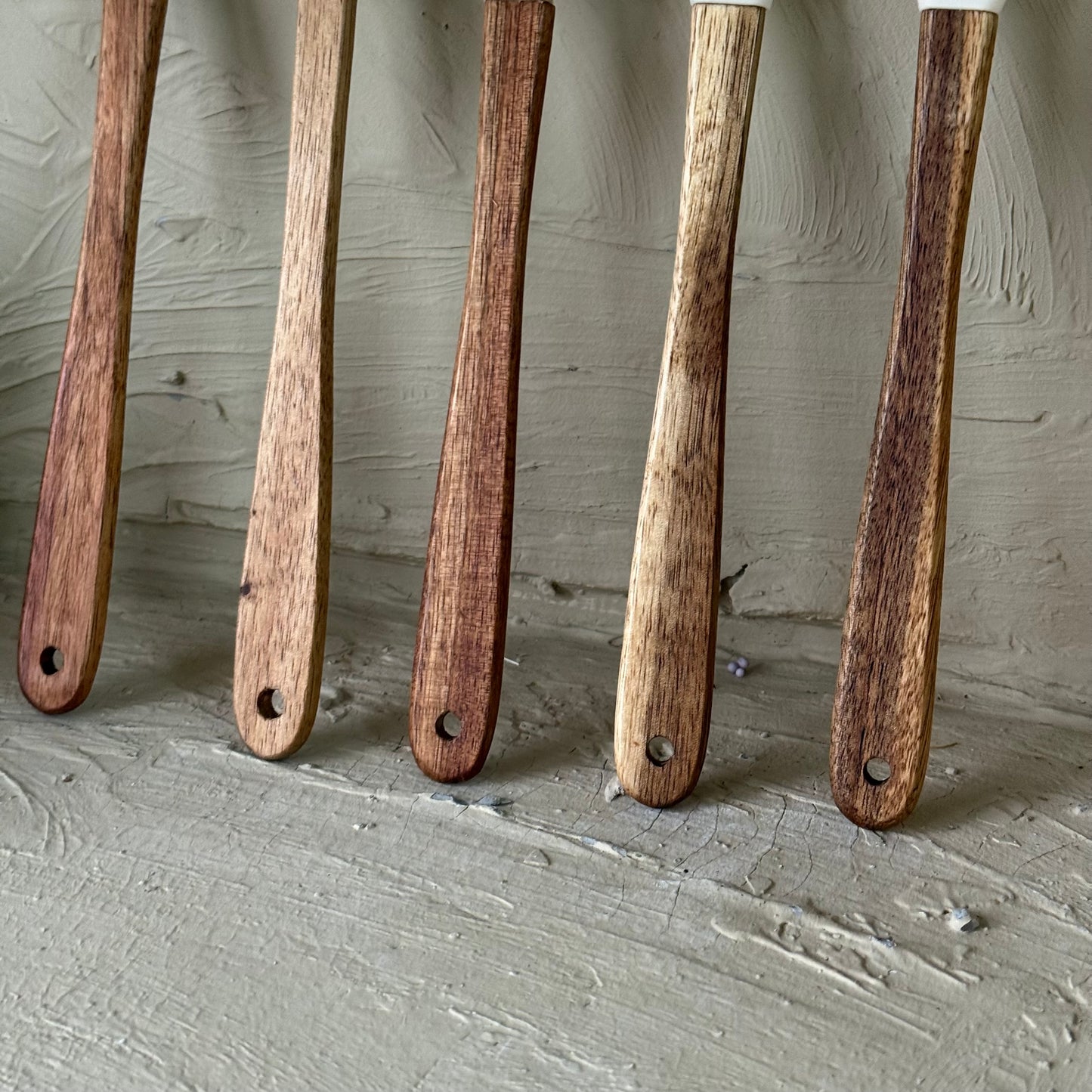 VD Akasya Ağacı Saplı 5 Parça Silikon Kaşık Seti KOD:8996