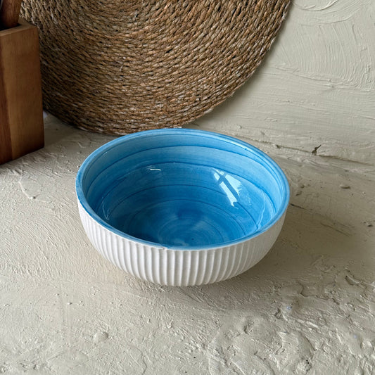 Pasha Çift Renkli Seramik Kase Mavi KOD:1078