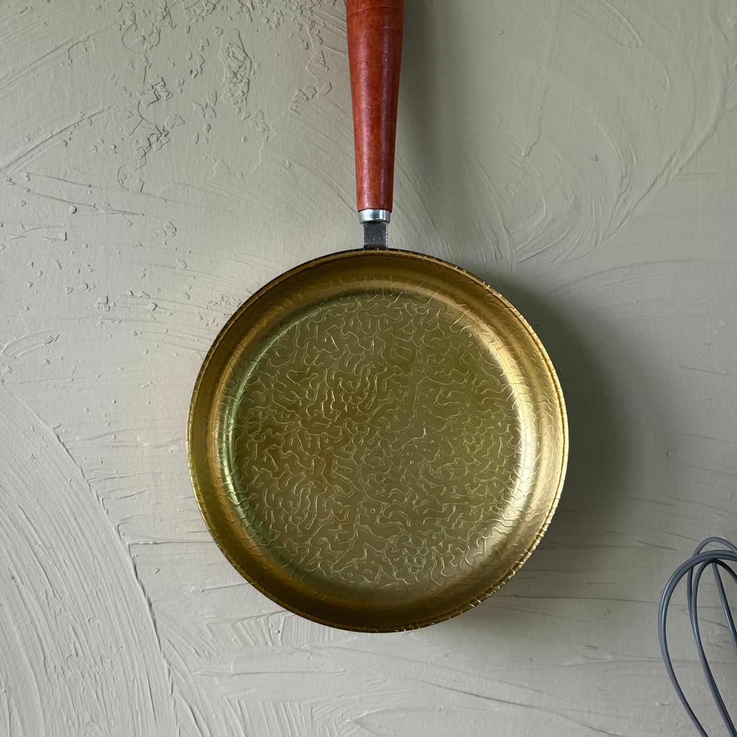 Como Akasya Ağacı Tutmalı Çelik Tava 16 cm Gold KOD:5347