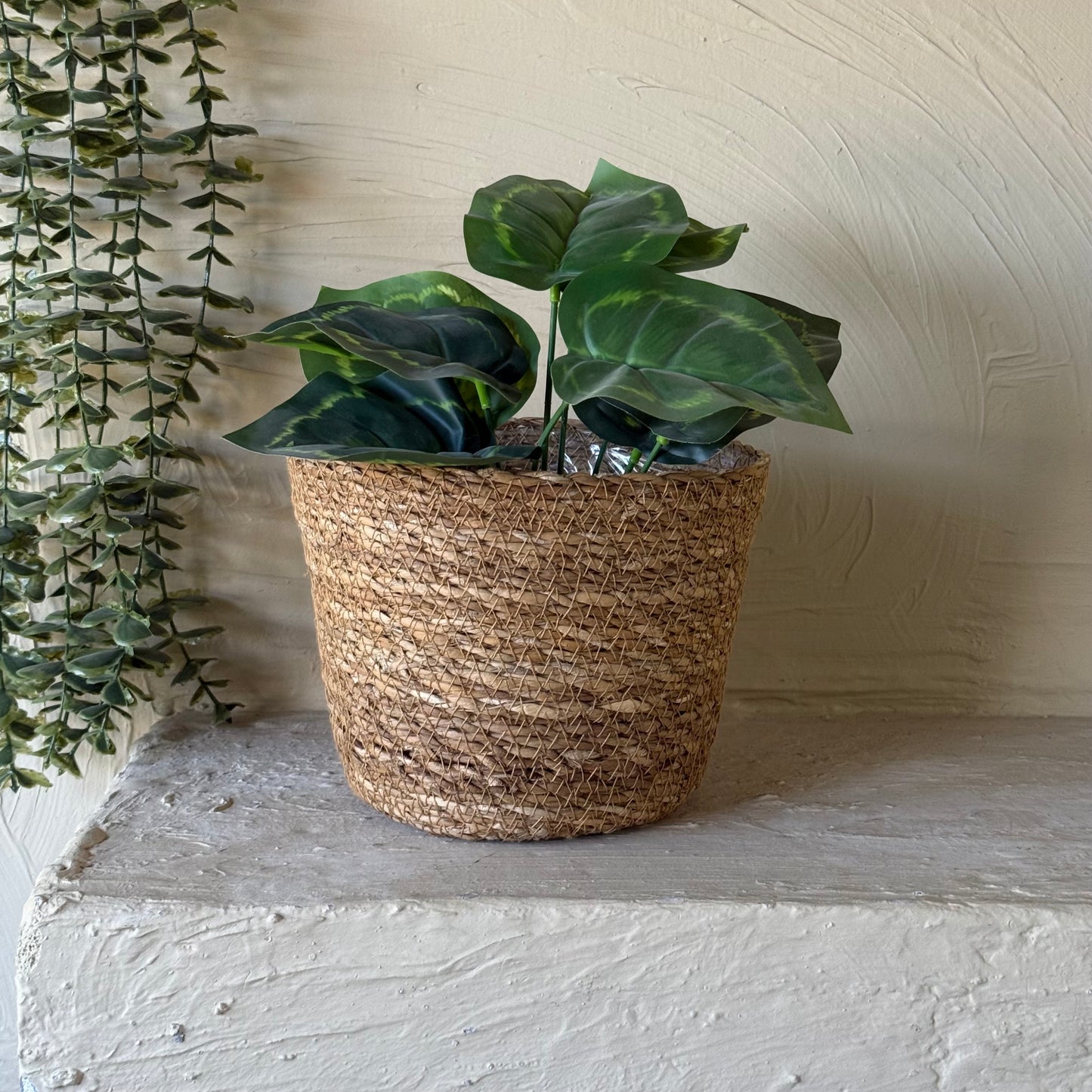 Savelly Hasır Saksı Sepet Poşetli Naturel KOD:16709