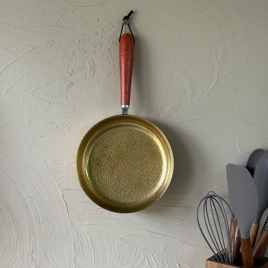 Como Akasya Ağacı Tutmalı Çelik Tava 16 cm Gold KOD:5347