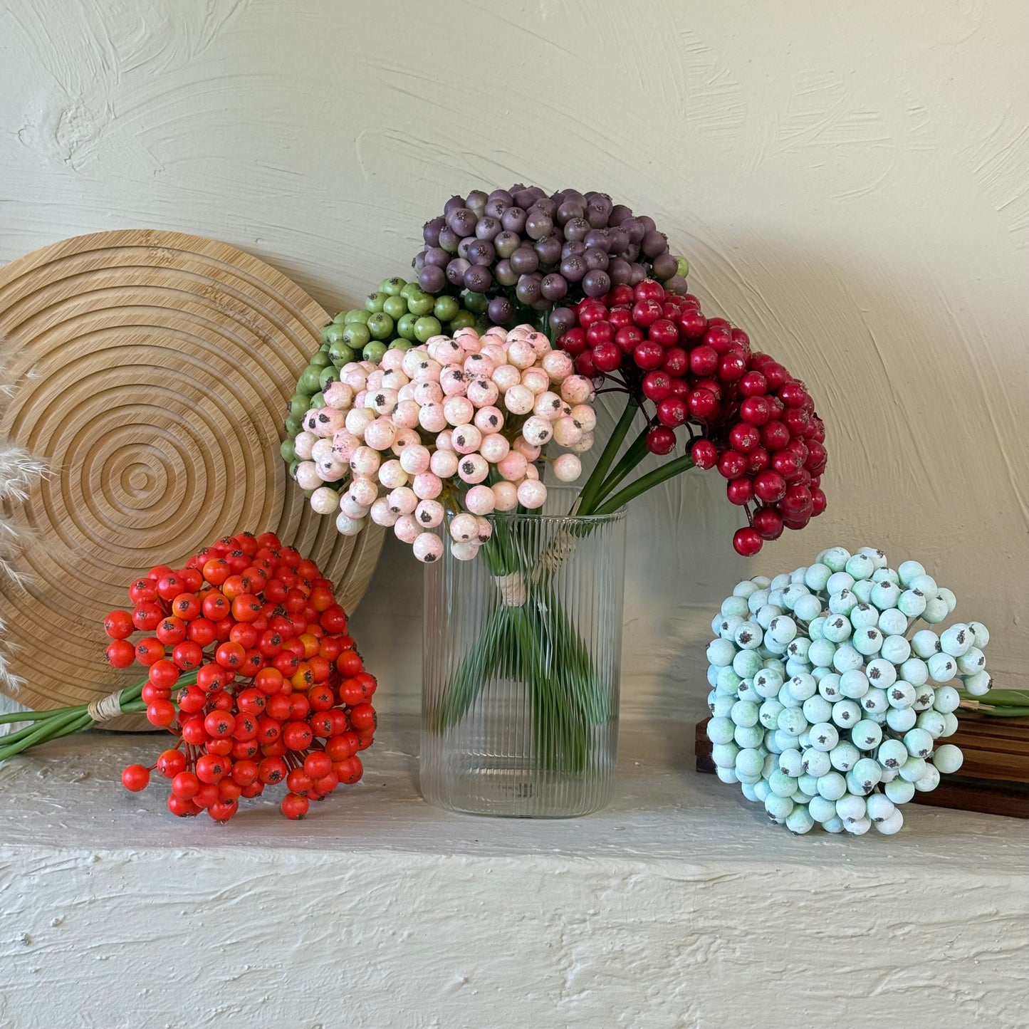 Kokina Yapay Yılbaşı Çiçeği Buket Turkuaz 25 cm