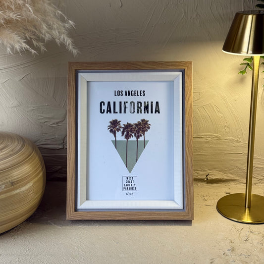 California Ahşap Çerçeve 22,5x17 cm