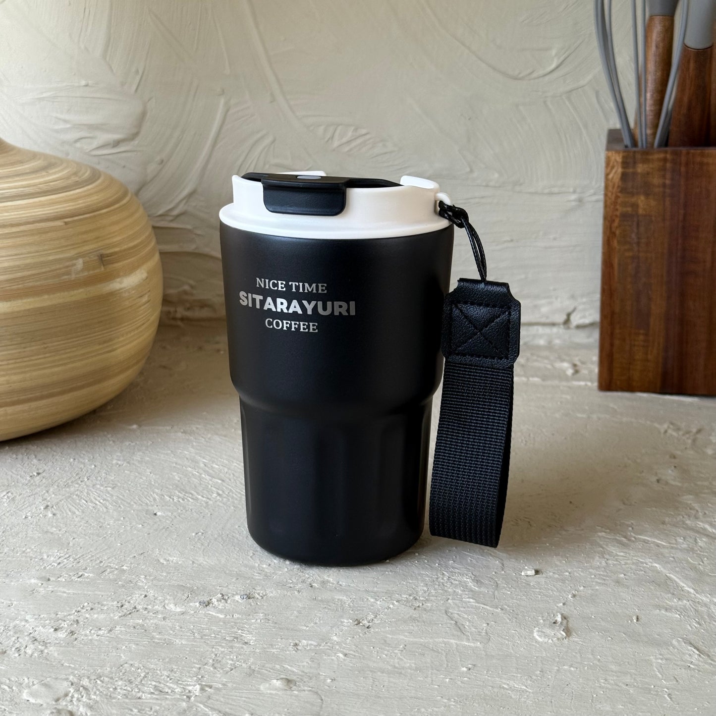 Sitarayuri Termos Bardağı Siyah 360 ml