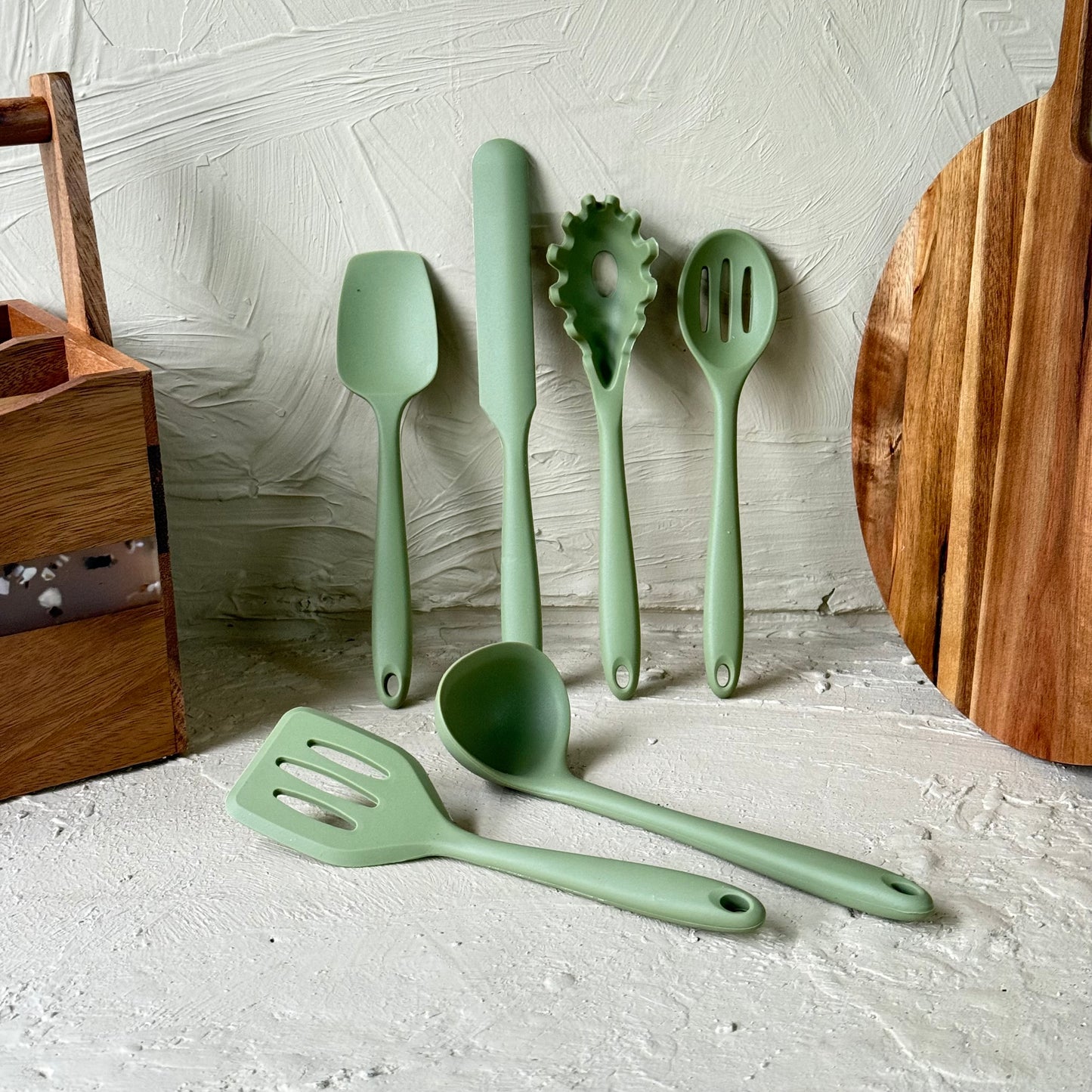 Arow 6 Parça Silikon Mutfak Seti Haki KOD:6109