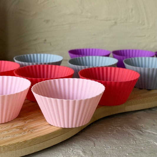 Muffin Silikon Yapışmaz Kek Kalıbı 12 Adet Set