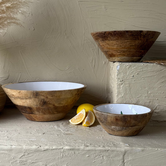 Selin Yuvarlak 3 Boy Sunumluk Meyvelik Salata Kase Lemon Desenli KOD:HSL-09-08-07