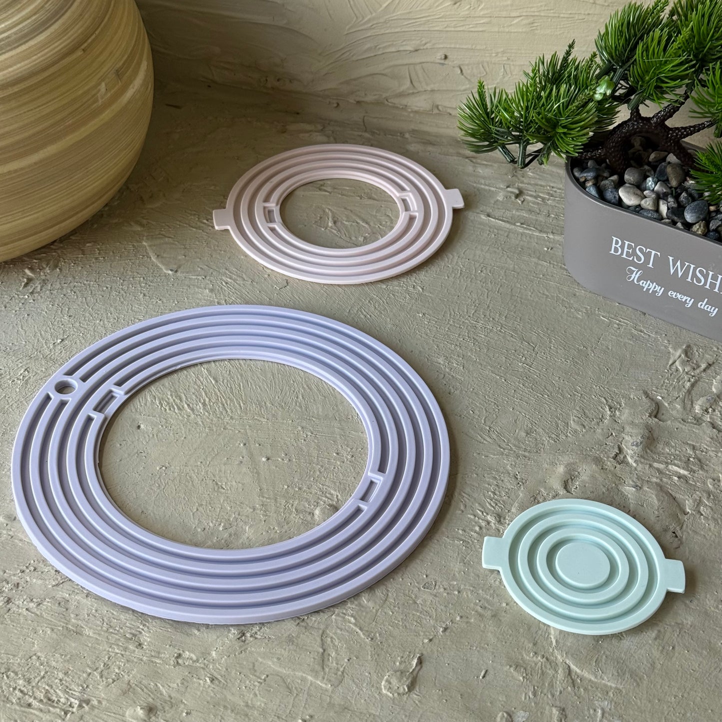 Moon Silikon 3 Lü Nihale Seti Mor-Pembe 20 cm