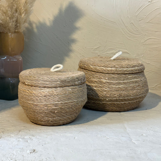 Sadolly 2 Boy Kapaklı Hasır Patates Soğan Sepet Seti KOD:HS-80