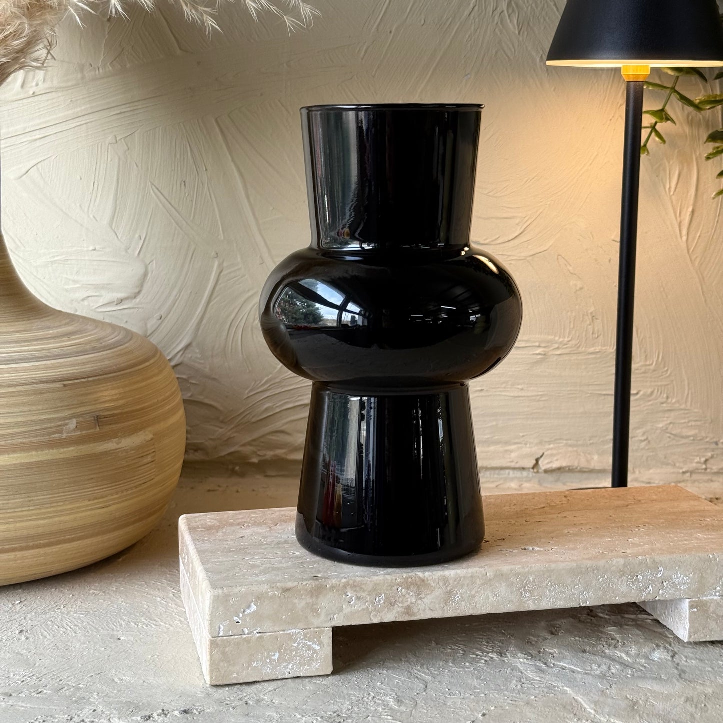 Bohem Pinterest Cam Vazo 20 cm Siyah KOD:5113