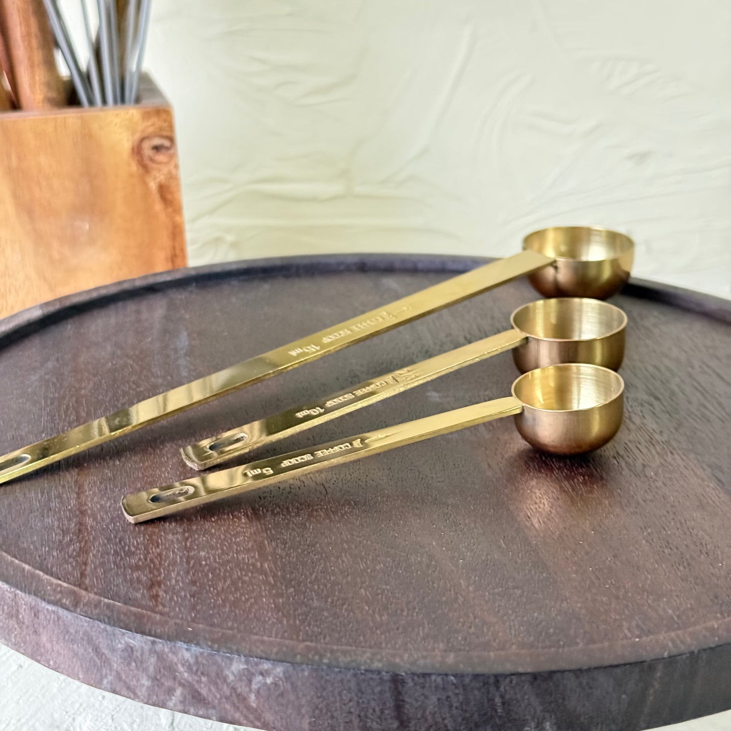 Arow Metal 3 Boy Gold Ölçü Kaşığı Seti 15 ml, 10 ml, 5 ml