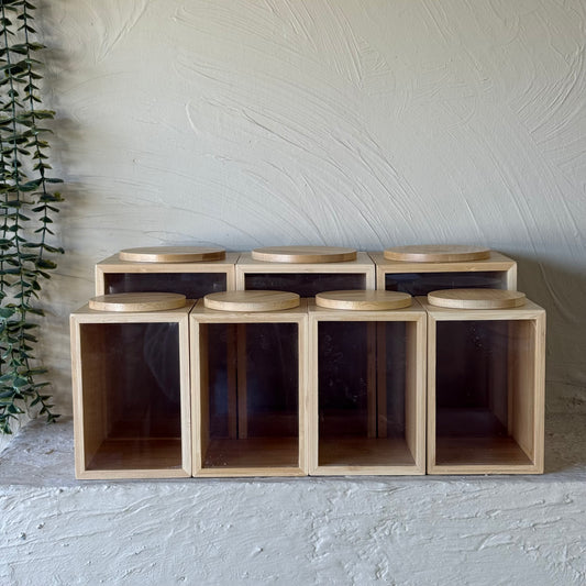 Saverlly 7 Parça Kare Bambu Baharat Takımı KOD:96914-96921