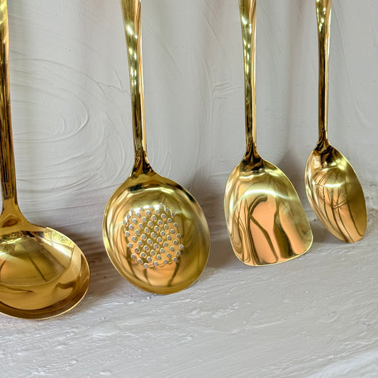 Zra Yakut Mutfak Servis Seti Gold 4 Parça