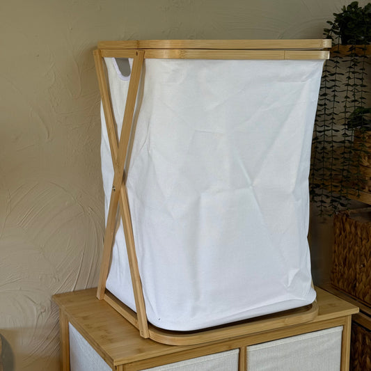 PNL Bambu Kirli Çamaşır Sepeti KOD:9035