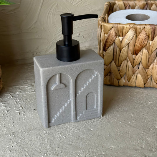 Castel Porselen Dikdörtgen Sıvı Sabunluk Bej KOD:1452