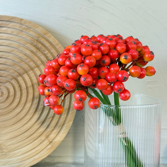 Kokina Yapay Yılbaşı Çiçeği Buket Turuncu 25 cm