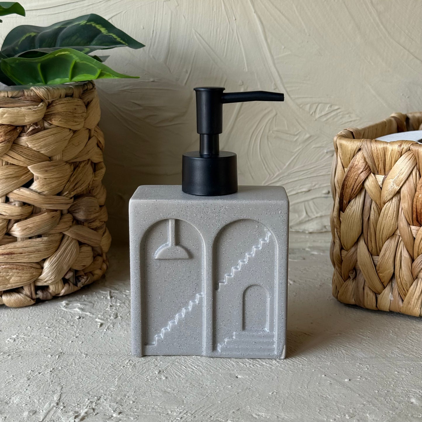 Castel Porselen Dikdörtgen Sıvı Sabunluk Bej KOD:1452