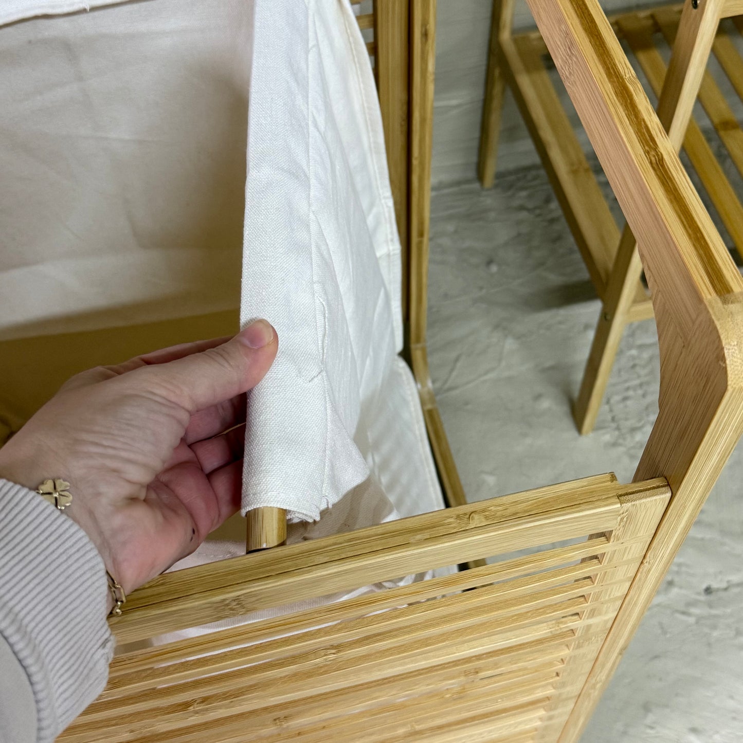 PNL Bambu Kirli Çamaşır Sepeti KOD:9017