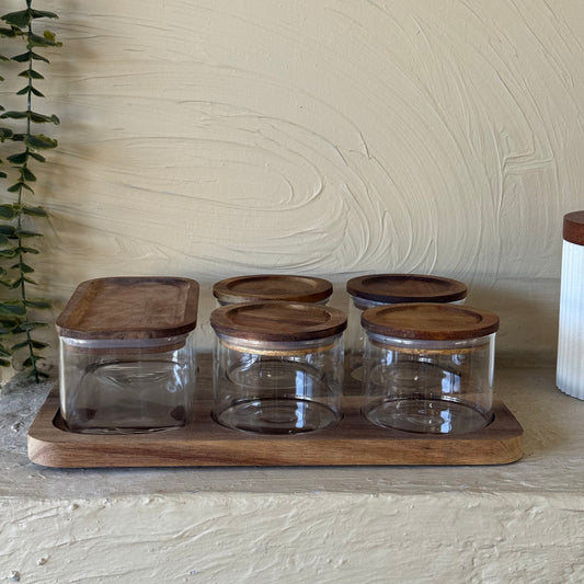 Buenally Akasya Standlı 5 Li Kahvaltılık Seti KOD:068