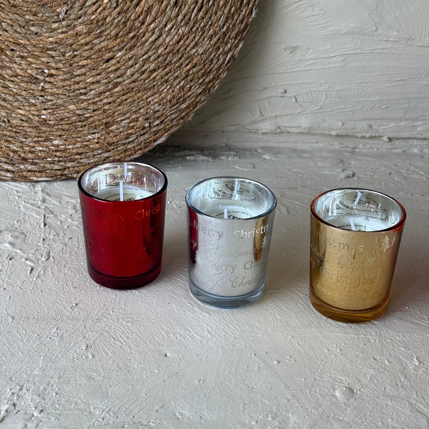 Tutku Cam Bardak Kokulu Mum Seti 3 Renk KOD:40987