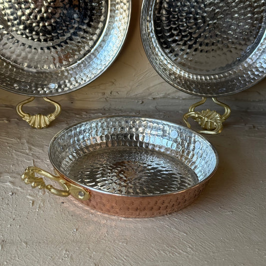 Lalezar 3 Boy Bakır Tava Seti KOD:0372