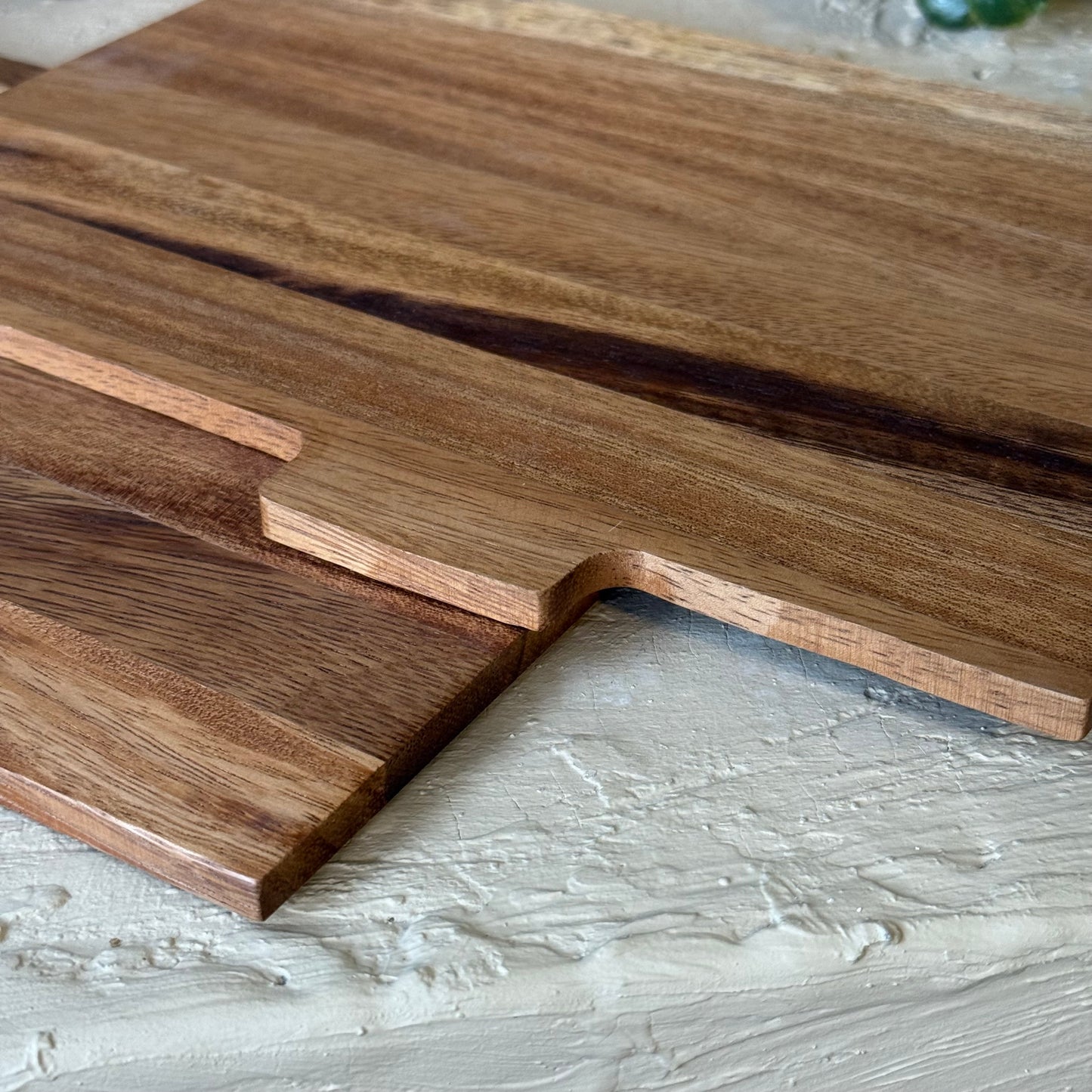 Akasya Ağacı Epoksi Detaylı Kesim Panosu 5 Parça