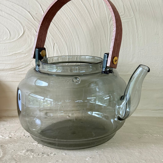 Buenos Borosilikat Cam Düz Model Akasya Ağacı Kapaklı Demlik KOD:16992-2