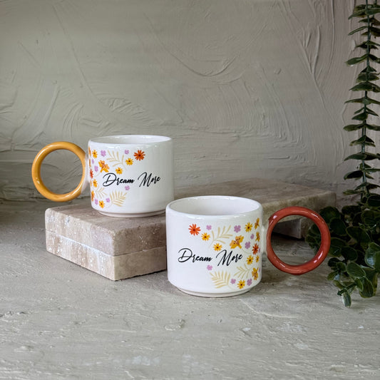 Tutku Dream More Halka Kulplu İkili Kupa Seti KOD:8839