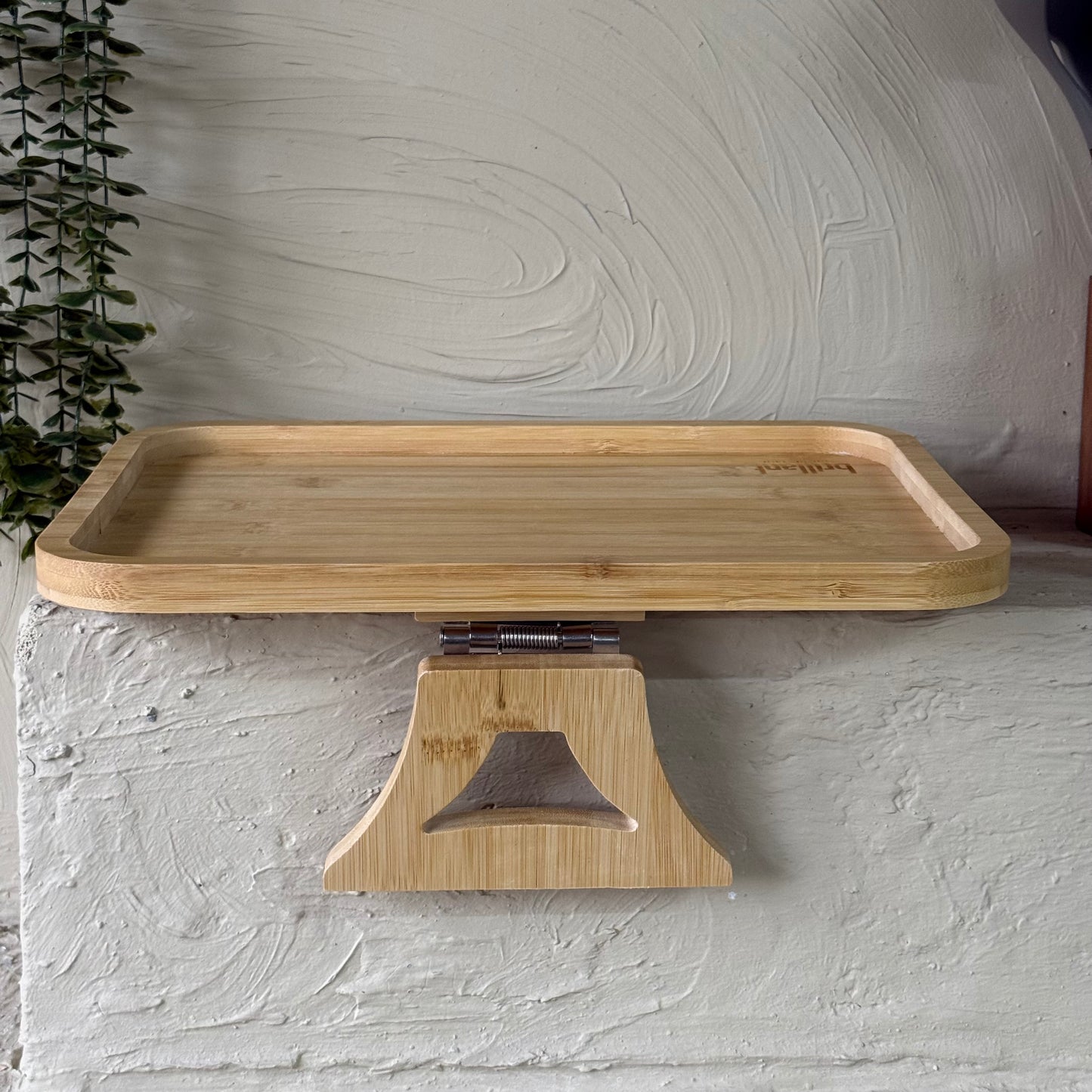 Diamond Bambu Dikdörtgen Koltuk Kenarı Tepsi 38x26 cm KOD:6590