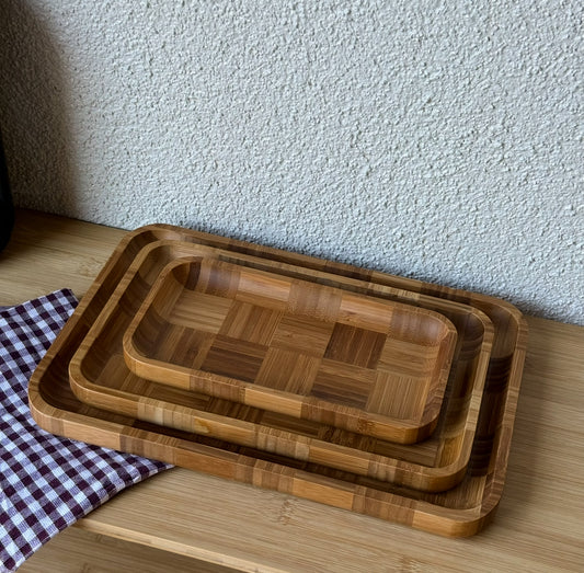 Bambu 3 Boy Dikdörtgen Sunumluk Seti