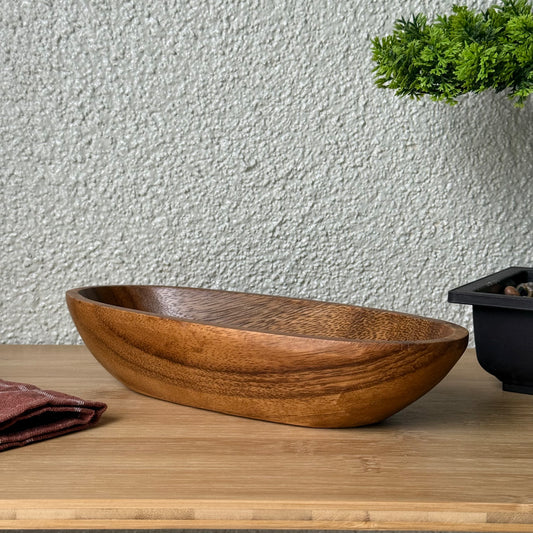 Svr Akasya Ağacı Oval Sunumluk 23x10x5 cm